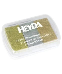 Tout neuf 🔥 Heyda Encreur Pour Enfant Coussin Encreur "Trio" - Métallique ✔️