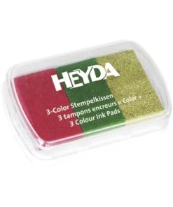 De gros 😍 Heyda Encreur Pour Enfant Coussin Encreur "Trio" - Couleurs De Noël 🤩