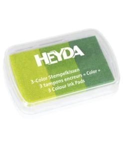 Sortie 🤩 Heyda Encreur Pour Enfant Coussin Encreur "Trio" - Camaïeu De Vert 👍