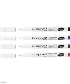 Grosses soldes 😍 Stylo Feutre Technique Pochette De 4 Feutres Fins Basiques - Graph'it Fine Liner 🌟 -Scrapbooking Soldes unnamed file 1033