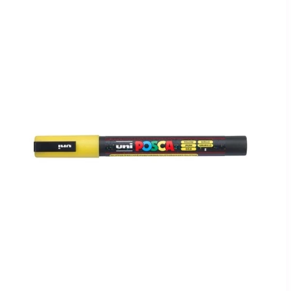 Tout neuf 🧨 Marqueur POSCA Jaune Pailleté - Pointe Conique Fine 1,3 Mm 🔔 3 Tout neuf 🧨 Marqueur POSCA Jaune Pailleté - Pointe Conique Fine 1,3 Mm 🔔