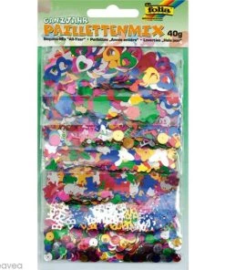 Coupon 😉 Folia Paillette Décorative Mix De Paillettes - Formes Diverses Multicolores - 40 G 👍