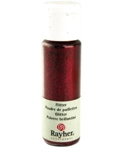 Bon marché 👏 Rayher Paillette Ultra Fines Poudre De Paillettes Ultrafine Rouge Lie De Vin 20 Ml 👍