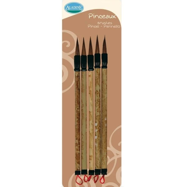 Meilleure vente ⭐ Aladine Accessoires Encreur 5 Pinceaux Pour Encres à Peindre 😉 3 Meilleure vente ⭐ Aladine Accessoires Encreur 5 Pinceaux Pour Encres à Peindre 😉