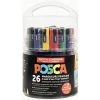 Offres 😍 Posca Marqueur Posca Marqueur à Pigment ''Pack XL Classique'', Set De 26 ⭐ -Scrapbooking Soldes unnamed file 1136