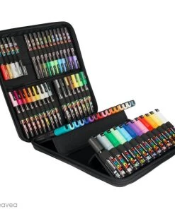 Meilleure affaire 😀 Marqueur Posca Mallette Feutres Posca - Pointes Assorties - 60 Pcs 🧨