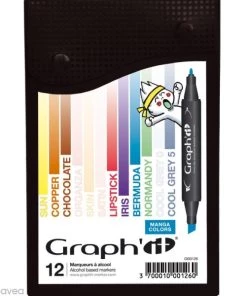 Meilleure affaire ⌛ Assortiment Feutre à Alcool Graph'it Manga Colors X 12 🛒
