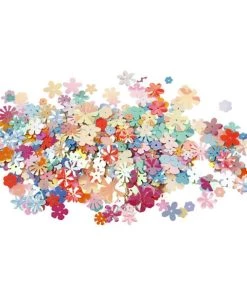 Sortie 😀 Creativ Company Sequin Plats Assortiment De Sequins - Fleurs - 5 à 20 Mm - Environ 390 Pcs 🤩