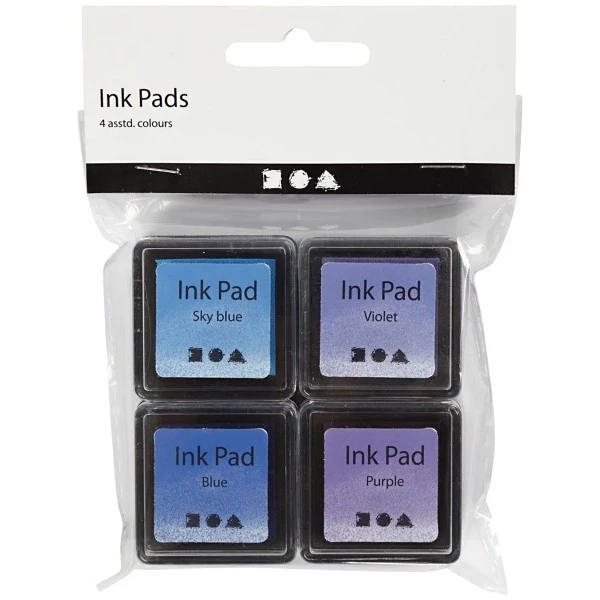 De gros 🛒 Creativ Company Encreur Séchage Rapide Assortiment De Tampons Encreur - Bleu - 3,5 X 3,5 Cm - 4 Pcs 💯 5 De gros 🛒 Creativ Company Encreur Séchage Rapide Assortiment De Tampons Encreur - Bleu - 3,5 X 3,5 Cm - 4 Pcs 💯 – Image 3