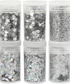 Coupon ⌛ Creativ Company Paillette Décorative Assortiment De Paillettes - Différents Motifs - Argent - 6 X 5 Gr 😍
