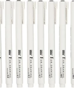 Top 10 🔔 Creativ Company Stylo Feutre Technique Assortiment De Feutre à Pointe Fine - Noir - 0,03 à 1 Mm - 8 Pcs ✨