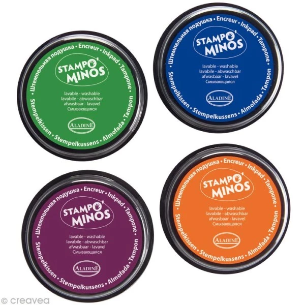 Meilleure affaire 🌟 Aladine Encreur Pour Enfant Encreur Géant Stampo Colors X 4 - Encre Ultra Lavable 😉 4 Meilleure affaire 🌟 Aladine Encreur Pour Enfant Encreur Géant Stampo Colors X 4 - Encre Ultra Lavable 😉 – Image 2