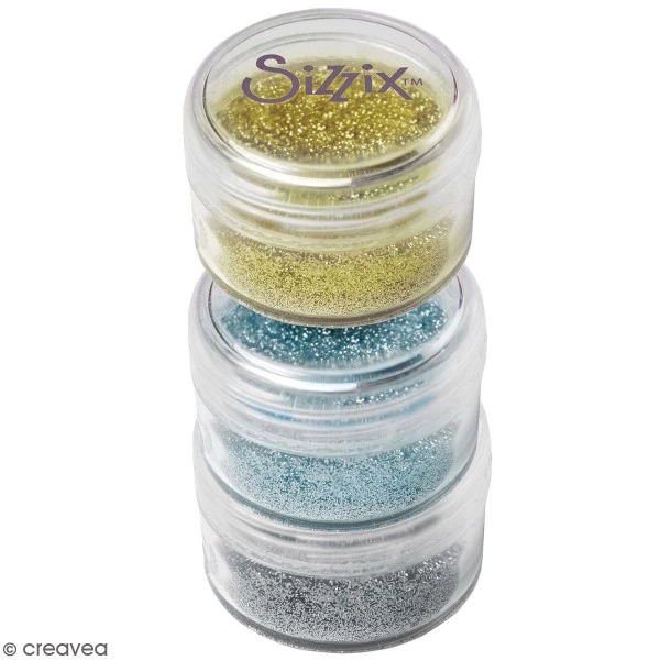 Sortie ✨ Sizzix Paillette Ultra Fines Paillettes Fines - Biodégradables - 12 Gr 🎉 3 Sortie ✨ Sizzix Paillette Ultra Fines Paillettes Fines - Biodégradables - 12 Gr 🎉
