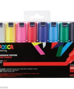 Promo 💯 Marqueur Posca Coffret De Feutres Posca PC-8K - Couleurs Basiques - 8 Pcs ❤️