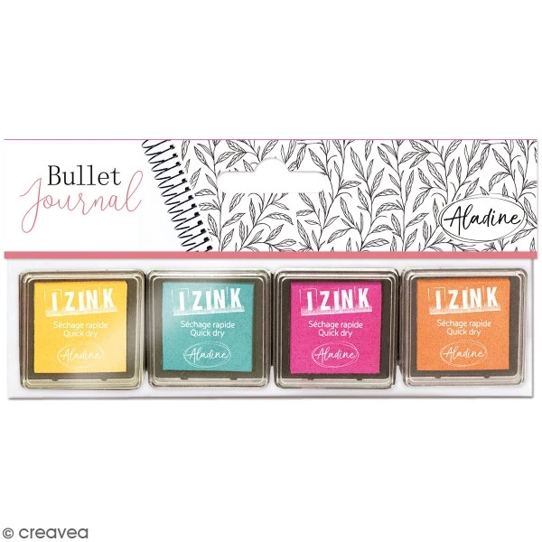 Meilleure affaire 🔔 Aladine Kit Encreur Lot De 4 Mini Encreurs à Séchage Rapide Bullet Journal - Pastel 🌟 3 Meilleure affaire 🔔 Aladine Kit Encreur Lot De 4 Mini Encreurs à Séchage Rapide Bullet Journal - Pastel 🌟