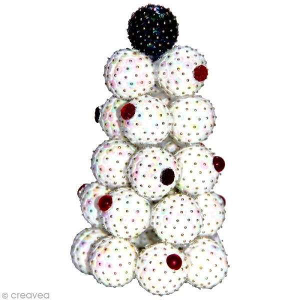 De gros ⌛ Rayher Sequin Cup Sequins Paillettes 6 Mm Blanc Irisé - 4000 Pcs ⭐ 4 De gros ⌛ Rayher Sequin Cup Sequins Paillettes 6 Mm Blanc Irisé - 4000 Pcs ⭐ – Image 2