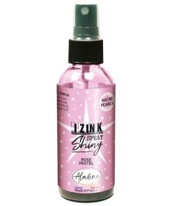 Sortie 🥰 Aladine Encre à Pigment Izink Encre En Spray Izink Shiny - Rose Pastel - 80 Ml 🤩