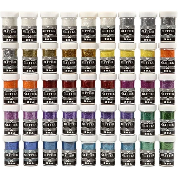 Meilleure vente 😍 Creativ Company Paillette Ultra Fines Paillettes - 20 Couleurs - 20 Gr X 46 Pcs 🧨 3 Meilleure vente 😍 Creativ Company Paillette Ultra Fines Paillettes - 20 Couleurs - 20 Gr X 46 Pcs 🧨