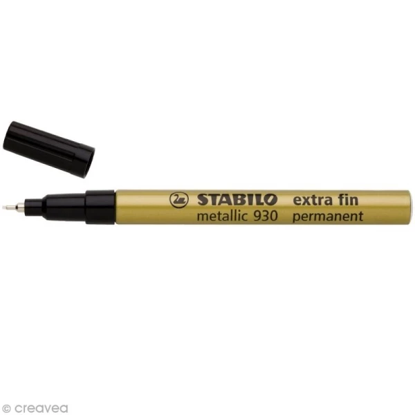 De gros ⭐ Feutre Scrap Feutre Metallic Stabilo - 1 Mm - Or 🌟 3 De gros ⭐ Feutre Scrap Feutre Metallic Stabilo - 1 Mm - Or 🌟