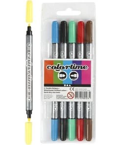 Meilleur prix 🥰 Creativ Company Feutre Dessin Feutres à Double Pointe - Couleurs Vives - 6 Pcs 🎉