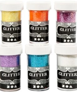 Promo 😉 Creativ Company Paillette Ultra Fines Paillettes - Assortiment, 6x20 Gr, Couleurs Assorties 🔥