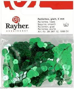 Top 10 👏 Rayher Sequin Plats Sequin Plat 6 Mm Vert Foncé Métallisé - 1000 Pcs 😍