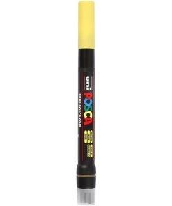 Tout neuf ⌛ Marqueur Posca Feutre Posca PCF-350 - Pointe Pinceau - Jaune - 1pce 👍