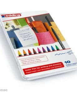 Vente flash ✔️ Feutre Dessin Feutres Edding 1200 - Pointe 1 Mm - 10 Pcs 🎁