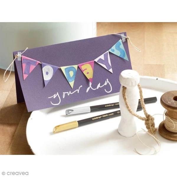 Vente flash ⭐ Feutre Dessin Feutres Edding Métalliques 1200 - Pointe 1 à 3 Mm - 6 Pcs 👍 7 Vente flash ⭐ Feutre Dessin Feutres Edding Métalliques 1200 - Pointe 1 à 3 Mm - 6 Pcs 👍 – Image 5