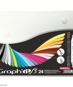 Bon marché 😀 Feutre à Alcool Graph'it Brush & Extra Fine - Essential - 24 Marqueurs 🤩