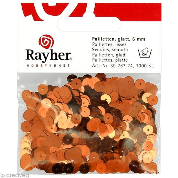 Sortie 🔔 Rayher Sequin Plats Sequin Plat 6 Mm Orange Cuivré Métallisé - 1000 Pcs 😉 3 Sortie 🔔 Rayher Sequin Plats Sequin Plat 6 Mm Orange Cuivré Métallisé - 1000 Pcs 😉