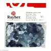 Nouveau ⌛ Rayher Sequin Plats Sequin Plat 6 Mm Bleu Gris Métallisé - 1000 Pcs ✨