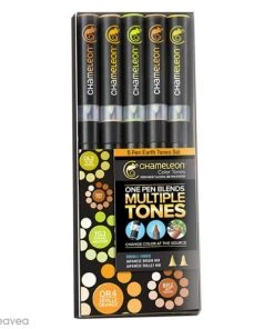 Meilleure vente 💯 Marqueur Chameleon Coffret Marqueurs Chameleon - Terre - 5 Feutres 🎁