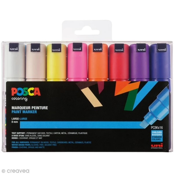 Les meilleures critiques de 🧨 Marqueur Posca Coffret De Feutres Posca PC-8K - Couleurs Basiques - 16 Pcs 🧨 3 Les meilleures critiques de 🧨 Marqueur Posca Coffret De Feutres Posca PC-8K - Couleurs Basiques - 16 Pcs 🧨