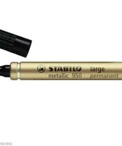 Meilleure vente ⌛ Feutre Scrap Feutre Metallic Stabilo - 2 Mm - Or 🧨