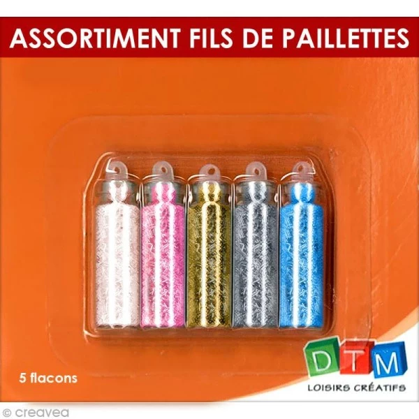 Meilleur prix 🤩 DTM Paillette Ultra Fines Flacons Fil De Paillettes X 5 Pcs 😉 4 Meilleur prix 🤩 DTM Paillette Ultra Fines Flacons Fil De Paillettes X 5 Pcs 😉 – Image 2