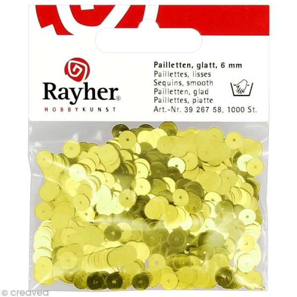 De gros 😍 Rayher Sequin Plats Sequin Plat 6 Mm Doré Métallisé - 1000 Pcs 🌟 3 De gros 😍 Rayher Sequin Plats Sequin Plat 6 Mm Doré Métallisé - 1000 Pcs 🌟