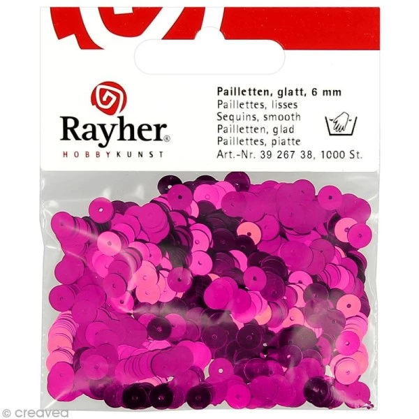 Remise 👏 Rayher Sequin Plats Sequin Plat 6 Mm Rose Fuchsia Métallisé - 1000 Pcs 🥰 3 Remise 👏 Rayher Sequin Plats Sequin Plat 6 Mm Rose Fuchsia Métallisé - 1000 Pcs 🥰