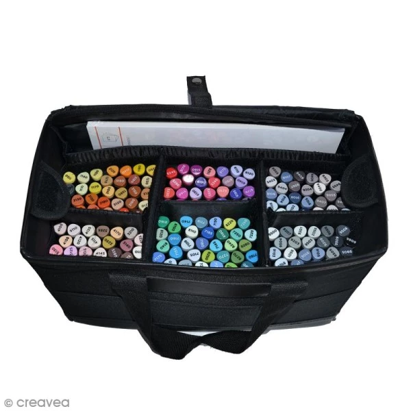 Budget 👍 Feutre à Alcool Mallette De Rangement COMPLETE Pour Marqueurs à Alcool Graph'it - 165 Feutres + Papier Layout 🥰 4 Budget 👍 Feutre à Alcool Mallette De Rangement COMPLETE Pour Marqueurs à Alcool Graph'it - 165 Feutres + Papier Layout 🥰 – Image 2