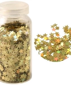 Meilleure affaire 🧨 Rayher Paillette Holographique Paillettes Mini étoiles Aluminium Doré Hologramme 3 Gr 🛒