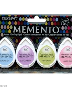 Bon marché ✨ Tsukineko Encreur Séchage Rapide Encreur Memento Goutte - Assortiment Oh Baby 👍