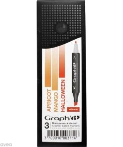 Coupon 🌟 Assortiment Feutre à Alcool Graph'it Dégradé Vitamin X 3 🧨