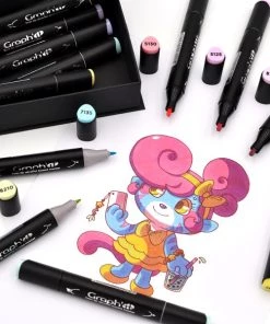 Vente flash 🌟 Assortiment Feutre à Alcool Graph'it Kawaii X 12 👍 -Scrapbooking Soldes unnamed file 669