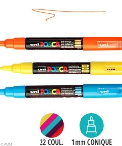 Grosses soldes 🥰 Marqueur Posca Feutre Posca PC-1MC - Pointe Conique Extra Fine 🥰