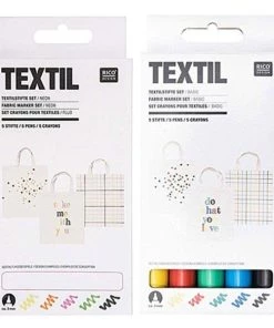 Grosses soldes 🎉 Rico Design Feutre Scrap 10 Feutres Textiles - Basic & Fluo ⭐