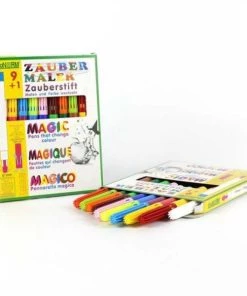 Nouveau 🔔 ÖkoNORM Feutre Scrap Boîte De 9 Feutres à L'eau + 1 Crayon Magique 🧨