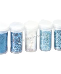 Budget 🎉 Knorr Prandell Paillette Décorative Assortiment De Paillettes Turquoise 5 Tubes De 4 G ✔️