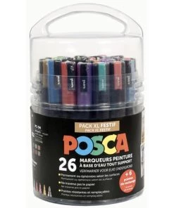 Meilleure affaire 🎁 Posca Marqueur Posca Marqueur à Pigment ''Pack XL Festif'', Set De 26 💯