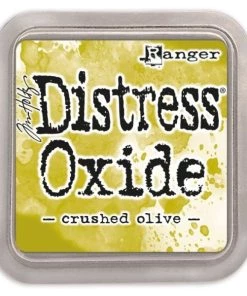 Nouveau 🧨 Tim Holtz Encreur à Embosser Encre Distress Crushed Olive Oxide RANGER 👍