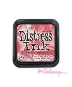 Nouveau 🤩 Ranger Encreur Scrapbooking Encreur Distress Ink - Festive Berries 👍